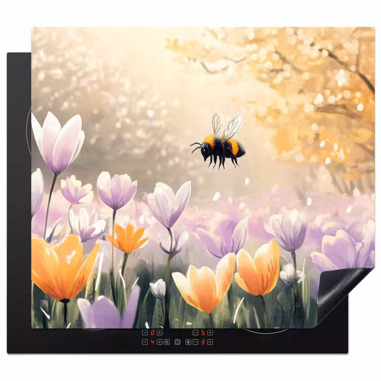 Inductie beschermer - Viooltjes - bij - Zonlicht — 1