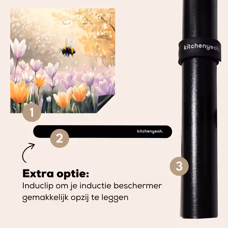 Inductie beschermer - Viooltjes - bij - Zonlicht — 8
