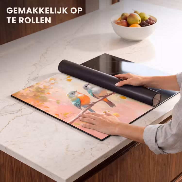 Inductie beschermer - Vogels - Kleurrijk - Tak — 7
