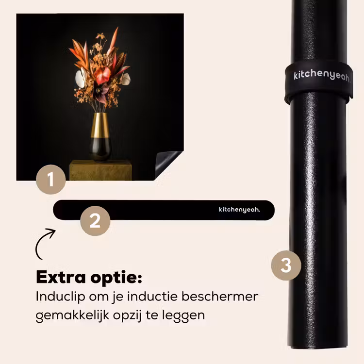 Inductie beschermer - Exotisch - Boeket - Vaas - Goud — 8