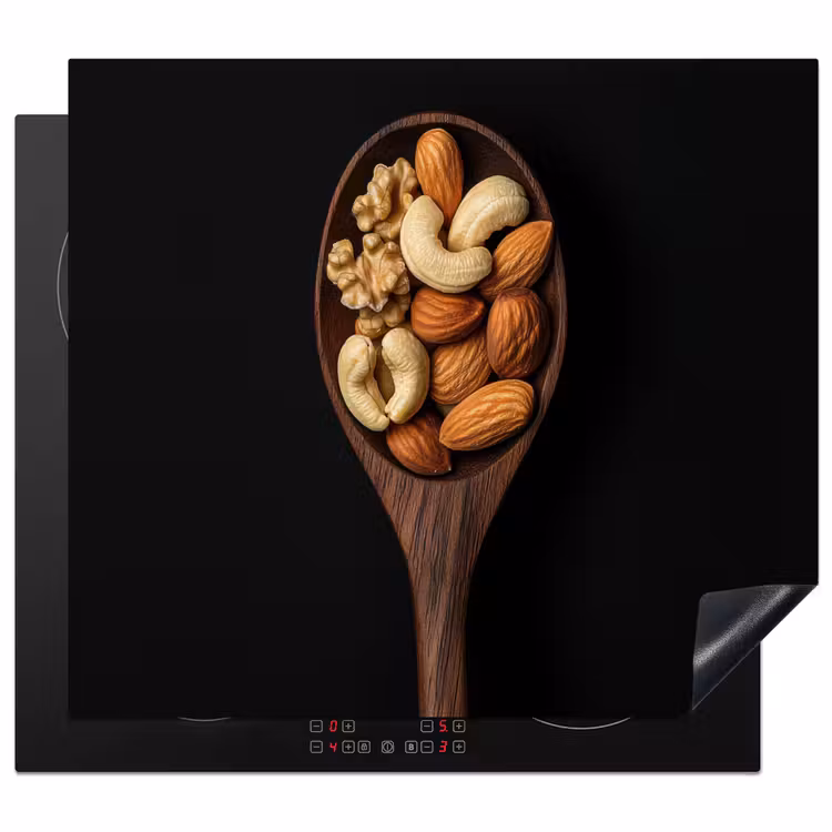 Inductie beschermer - Hout - Noten - Zwart — 1