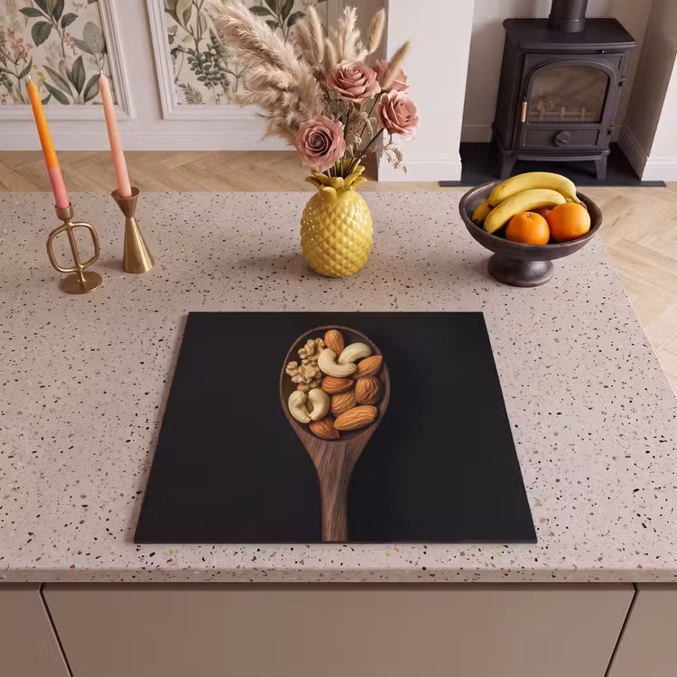 Inductie beschermer - Hout - Noten - Zwart — 3