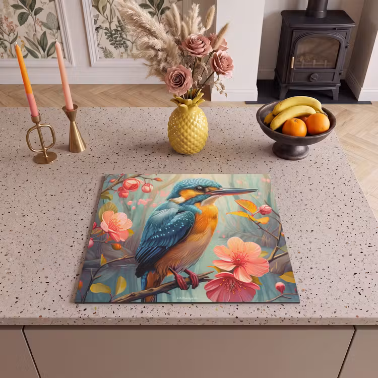 Inductie beschermer - IJsvogel - Kleurrijk - Vogels — 3