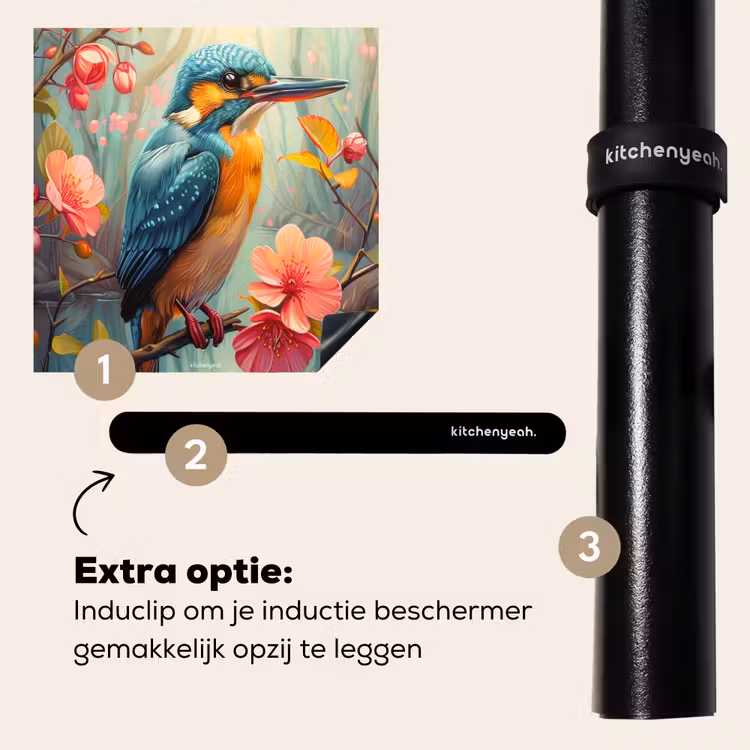 Inductie beschermer - IJsvogel - Kleurrijk - Vogels — 8
