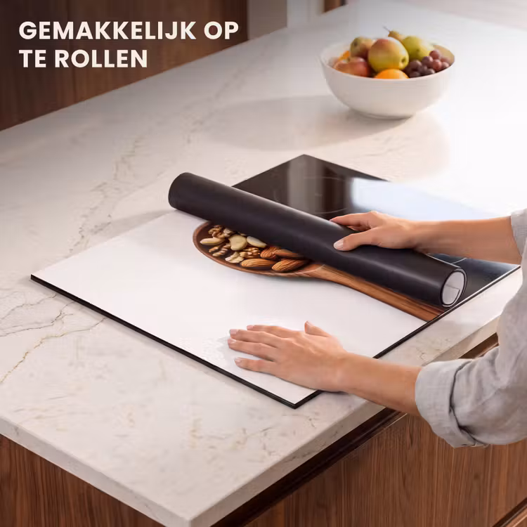 Inductie beschermer - Noten - Wit - Hout — 7