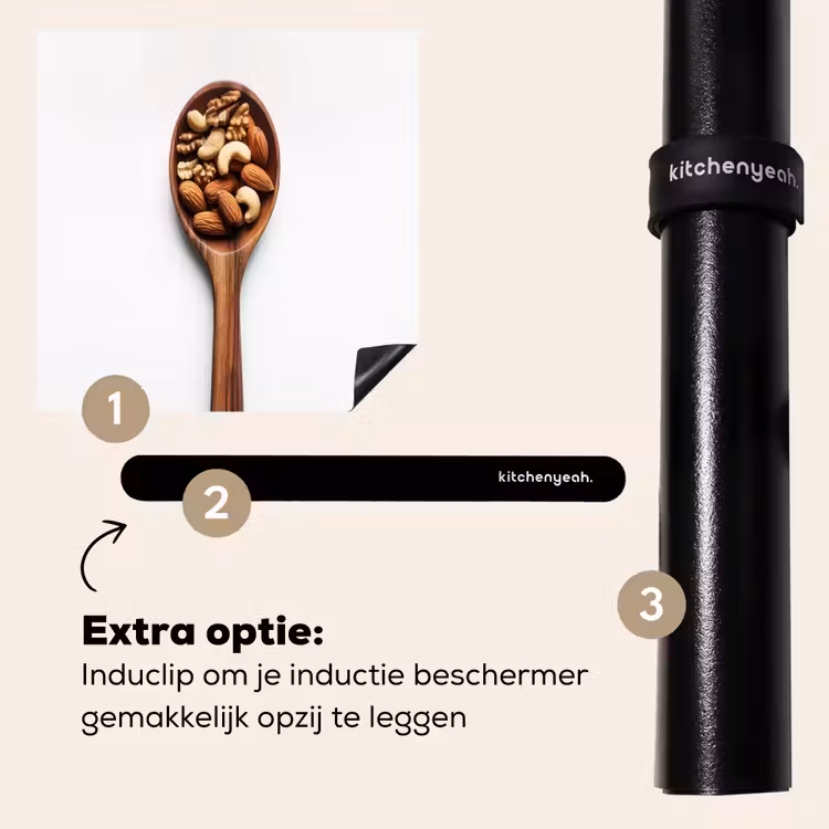 Inductie beschermer - Noten - Wit - Hout — 8