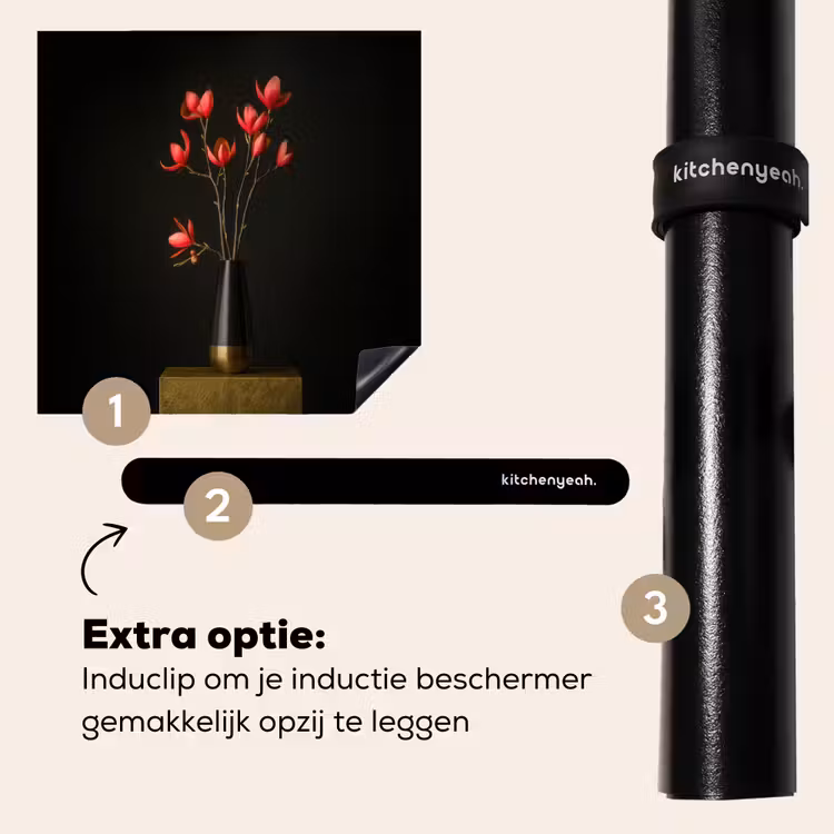 Inductie beschermer - Rode - Bloemen - Vaas — 8