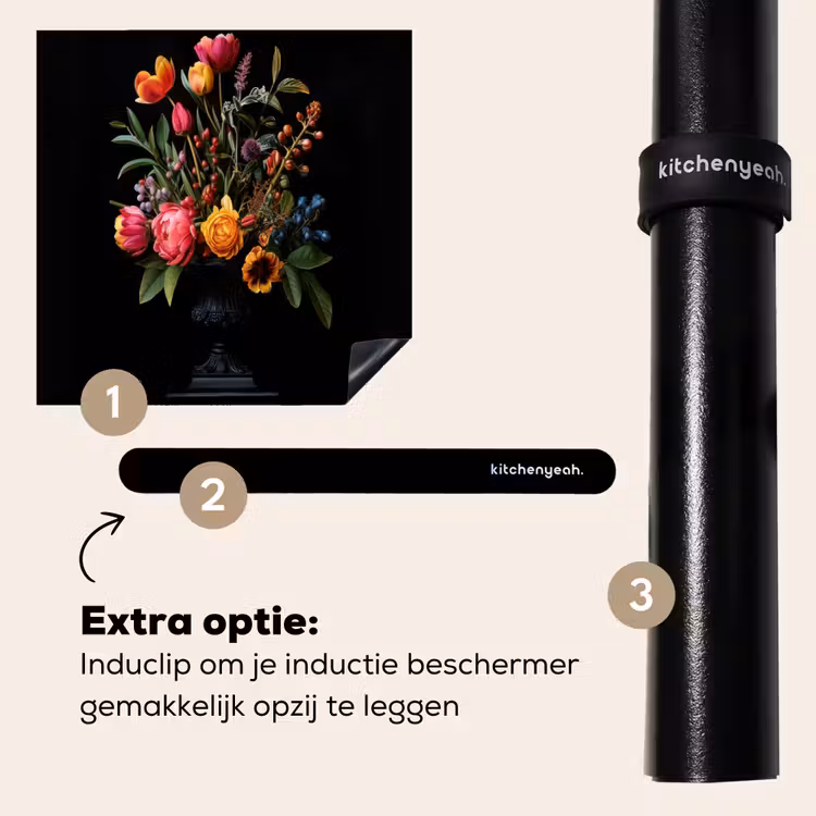 Inductie beschermer - Tulpen - Bessen - Boeket - Vaas — 8