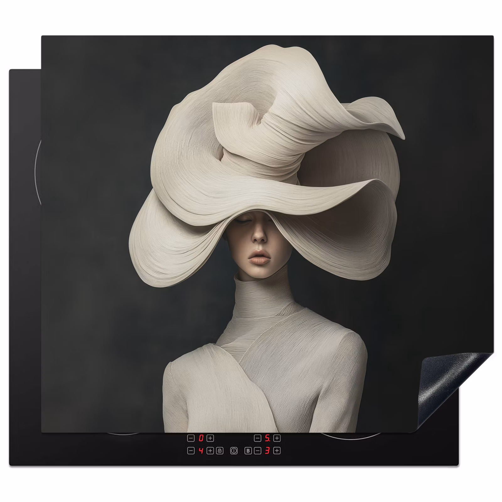 Inductie beschermer - Modern - Vrouw - Hoed — 1