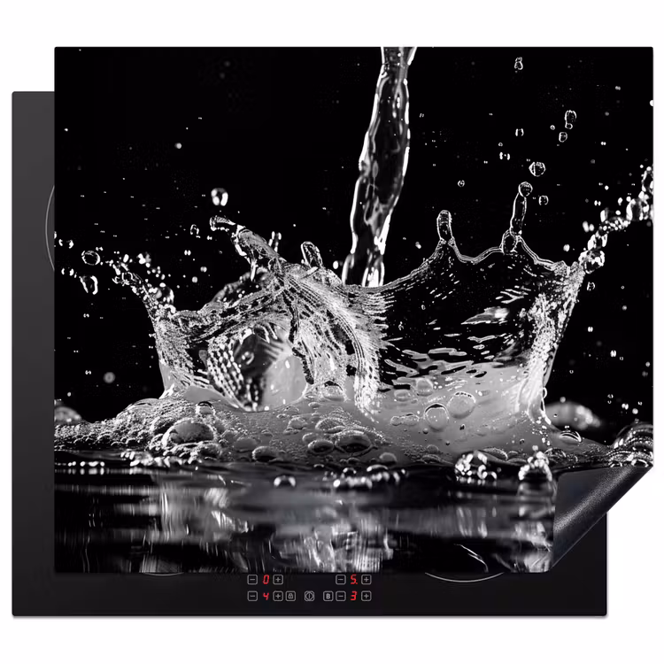 Inductie beschermer - Water - Splash - Zwart — 1