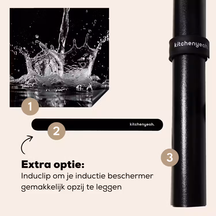 Inductie beschermer - Water - Splash - Zwart — 8