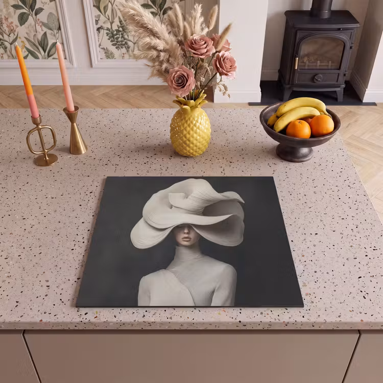 Inductie beschermer - Modern - Vrouw - Hoed — 3