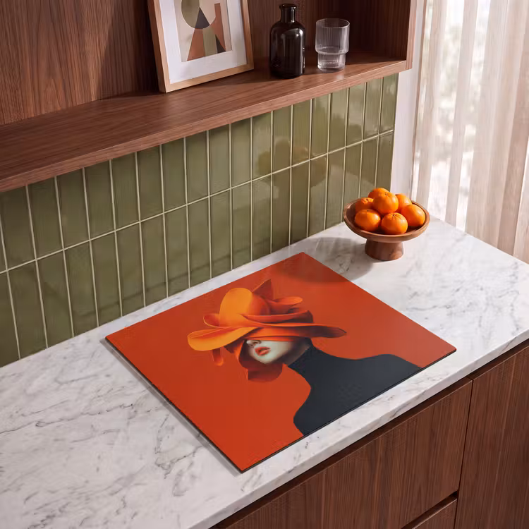 Inductie beschermer - Oranje - Hoed - Vrouw — 4