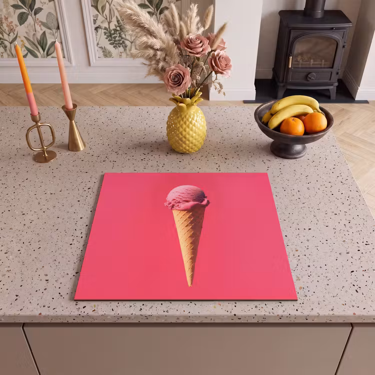 Inductie beschermer - Schepijs - Roze - Hoorntje — 3
