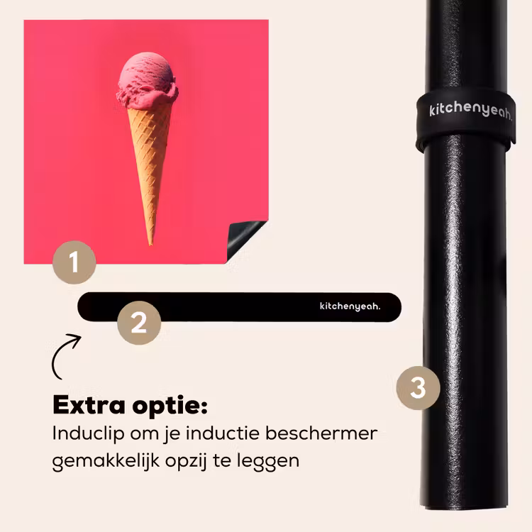 Inductie beschermer - Schepijs - Roze - Hoorntje — 8