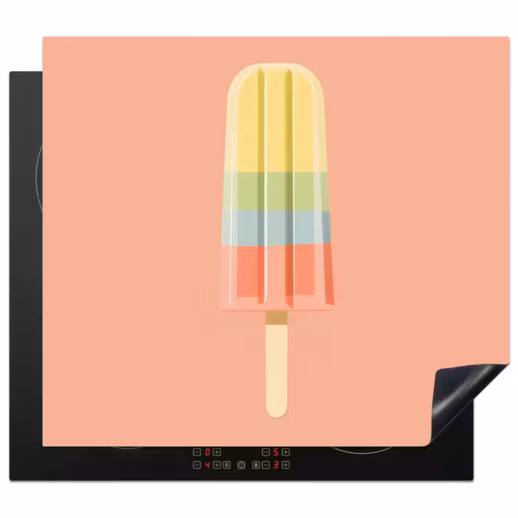 Inductie beschermer - Waterijsje - Pasteltinten - Minimalistisch — 1