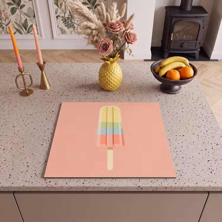 Inductie beschermer - Waterijsje - Pasteltinten - Minimalistisch — 3