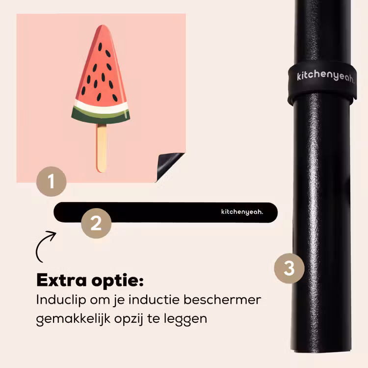 Inductie beschermer - Watermeloen - Ijsje - Pitjes - Rood — 8
