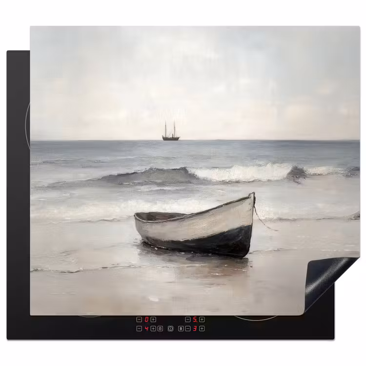 Inductie beschermer - Roeiboot - Zee - Horizon — 1