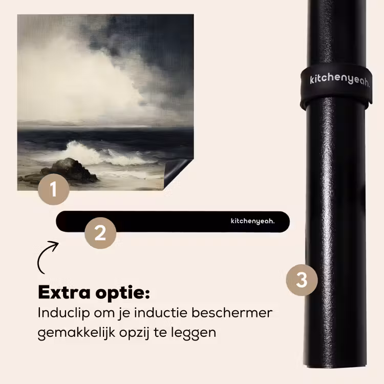 Inductie beschermer - Zee - Rotsen - Storm — 8