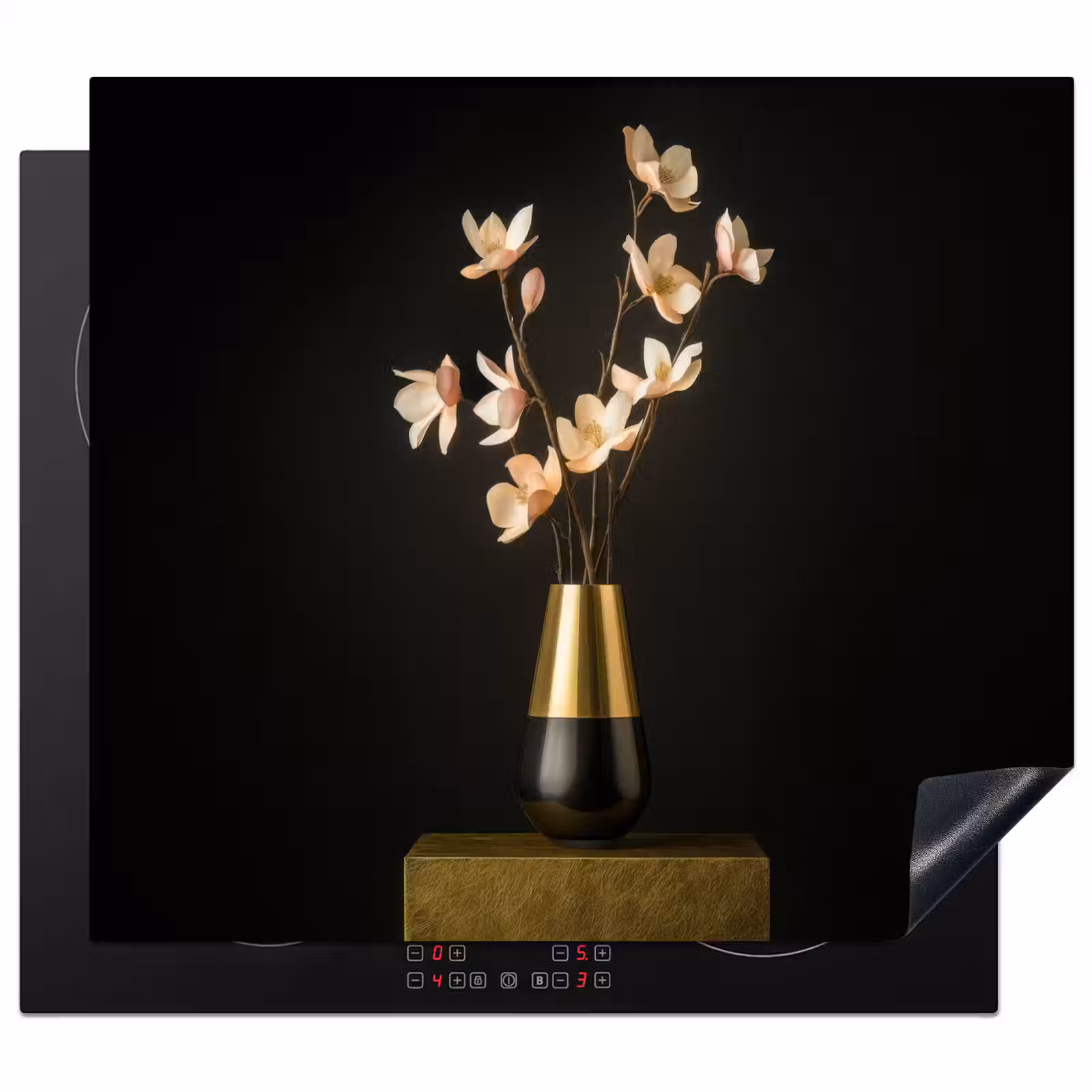 Inductie beschermer - Sierlijk - Boeket - Goud - Vaas — 1