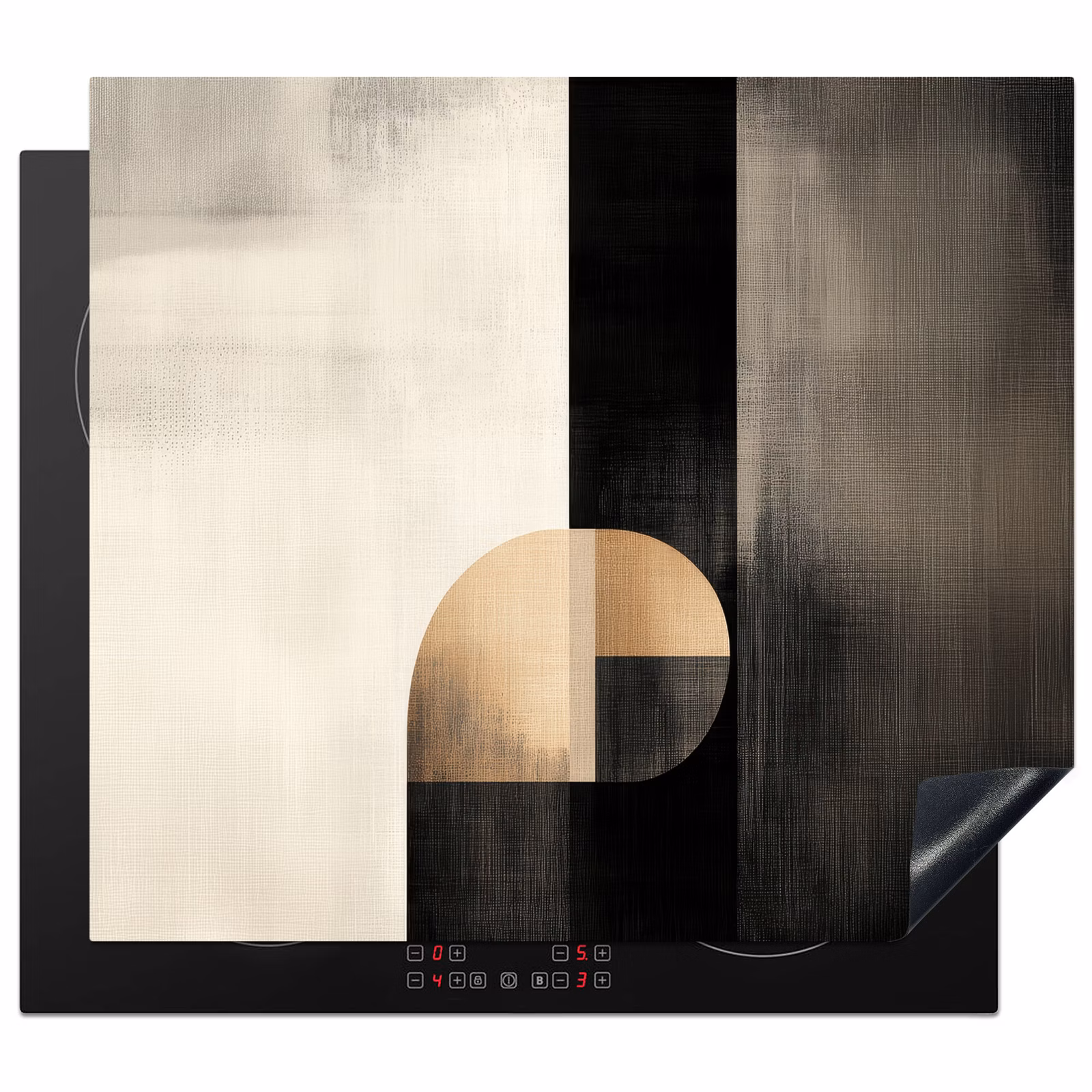 Inductie beschermer - Vormen - Modern - Zwart — 1