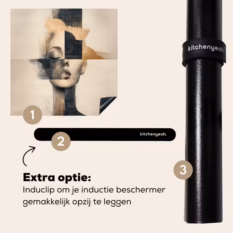 Inductie beschermer - Goud - Vrouw - Rechthoeken — 8