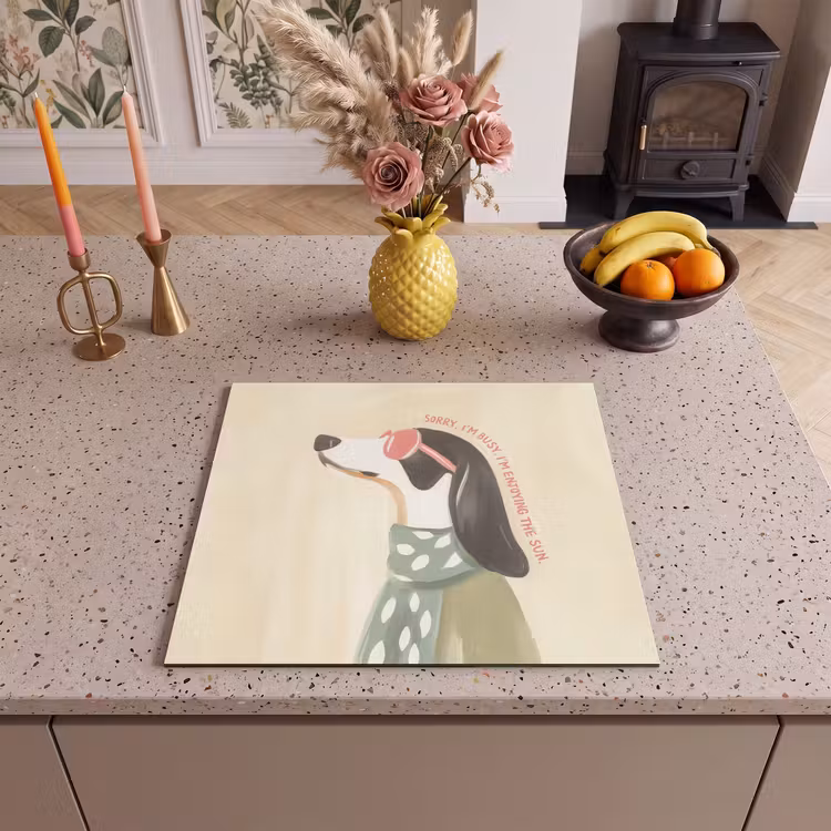 Inductie beschermer - Quote - Hond - Zonnebril — 3