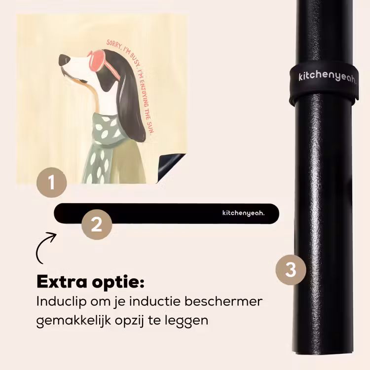 Inductie beschermer - Quote - Hond - Zonnebril — 8