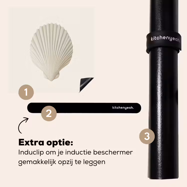 Inductie beschermer - Schelp - Minimalistisch - Wit — 8