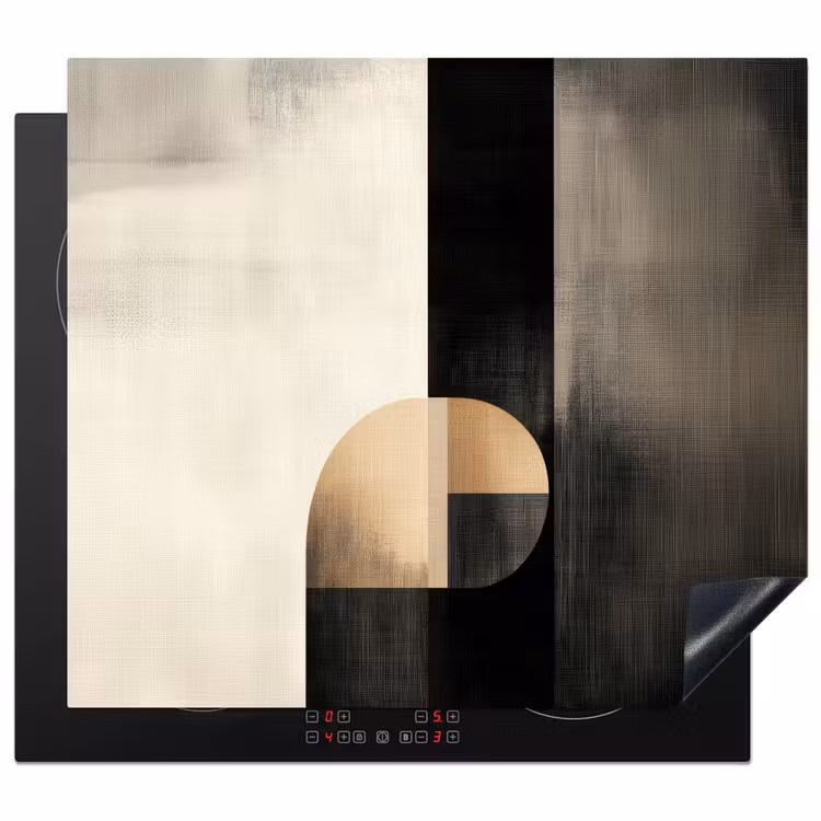 Inductie beschermer - Vormen - Modern - Zwart — 1