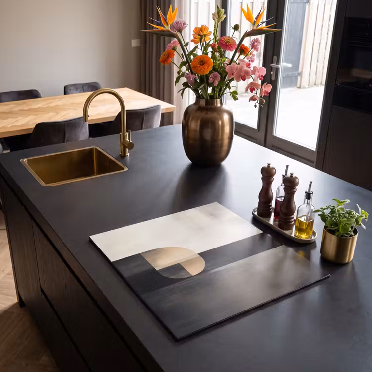 Inductie beschermer - Vormen - Modern - Zwart — 2