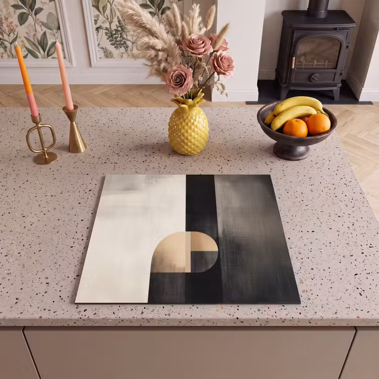 Inductie beschermer - Vormen - Modern - Zwart — 3