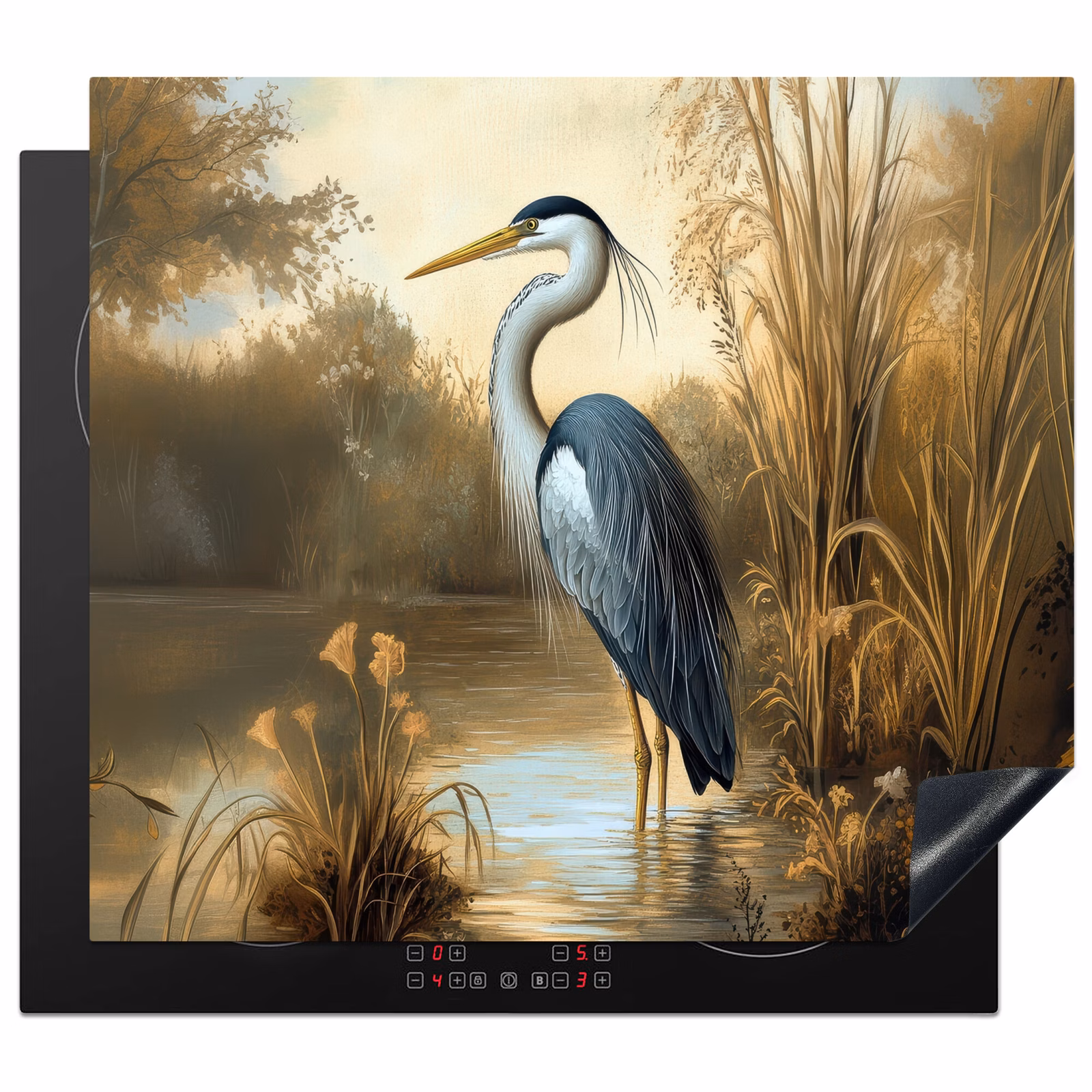 Inductie beschermer - Reiger - Water - Planten — 1