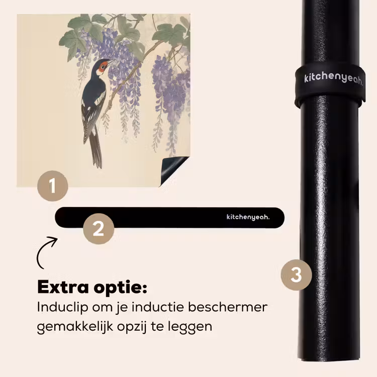 Inductie beschermer - Specht - Bloemen - Paars — 8