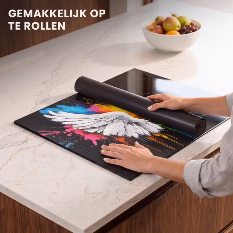 Inductie beschermer - Vleugels - Verfspatten - Kleurrijk — 7