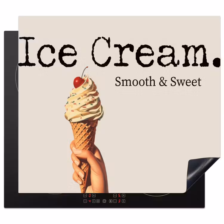 Inductie beschermer - Ice cream - Softijs - Kleurrijk - Kers — 1