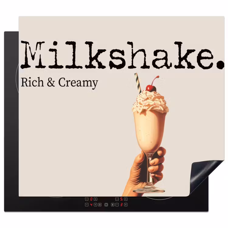 Inductie beschermer - Milkshake - Kers - Rietje — 1