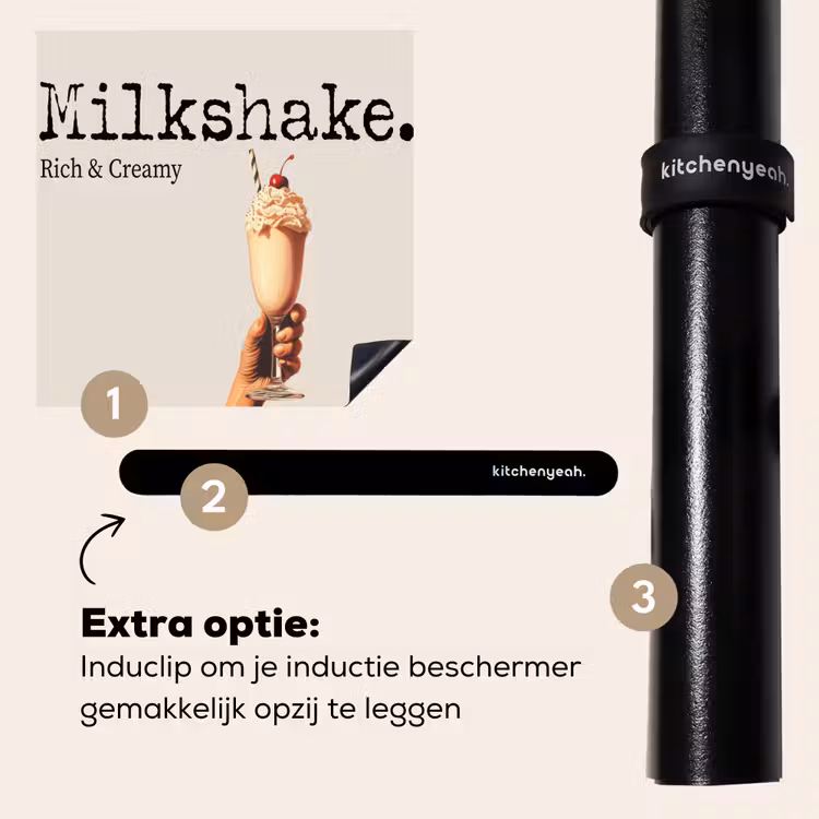 Inductie beschermer - Milkshake - Kers - Rietje — 8