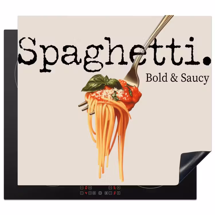 Inductie beschermer - Spaghetti - tomatensaus - Parmezaanse kaas — 1