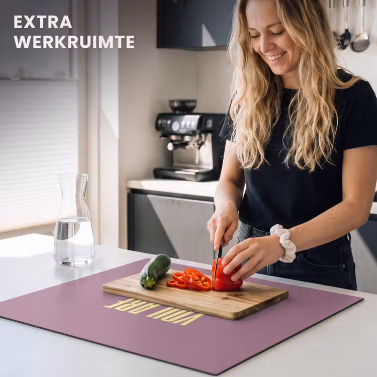 Inductie beschermer - Tekst - Paars - Amazing — 5