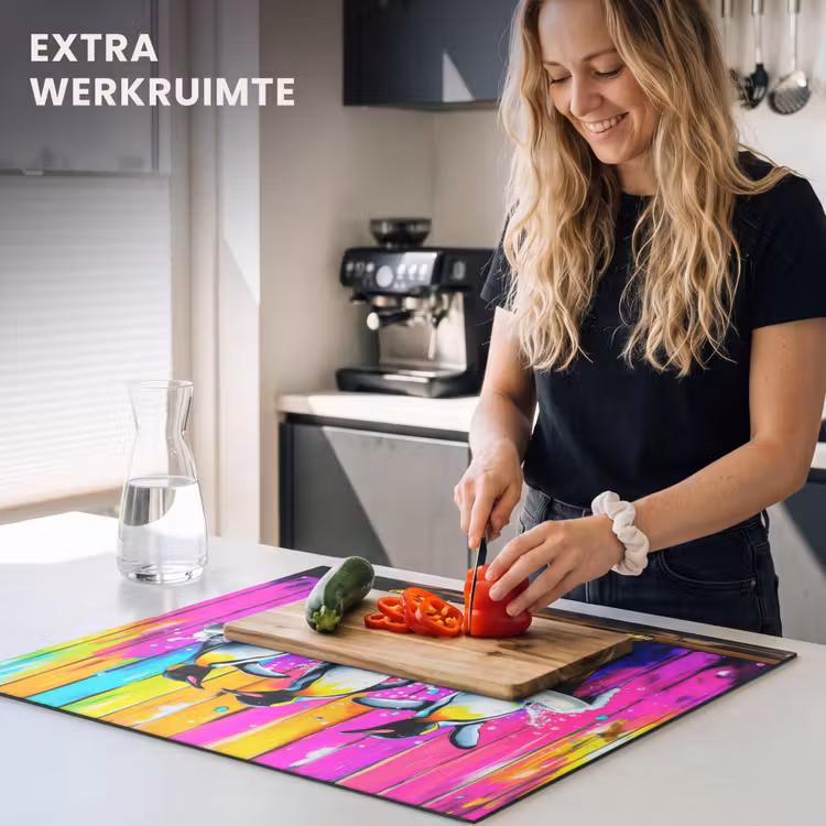 Inductie beschermer - Pinguïns - Badkuip - Kleurrijk - Schuim — 5