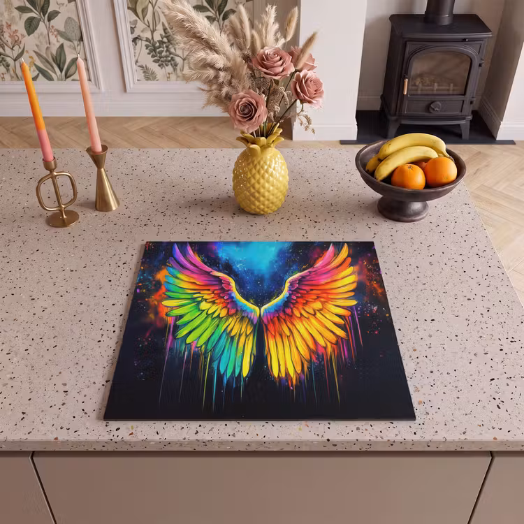 Inductie beschermer - Regenboogkleuren - Vleugels - Magisch — 3