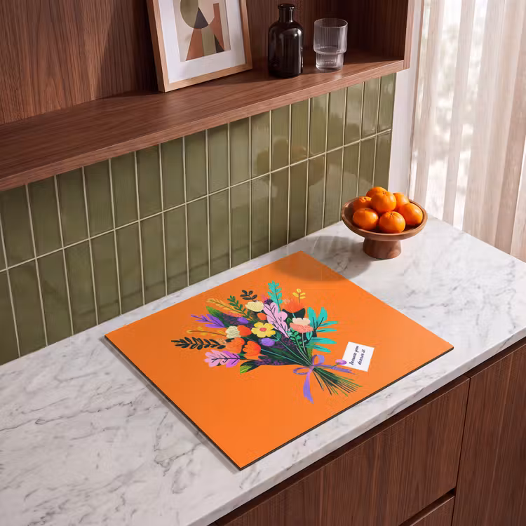 Inductie beschermer - Kaartje - Boeket - Bloemen — 4