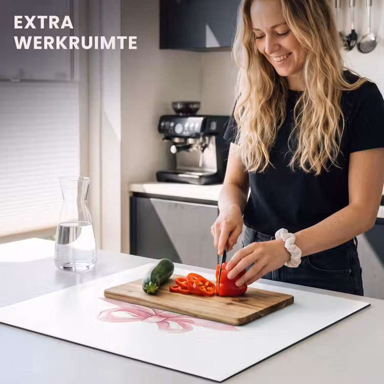 Inductie beschermer - Cadeau - Strik - Tekst - Roze — 5