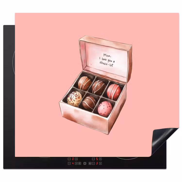 Inductie beschermer - Doosje - Bonbons - Liefdevolle - Tekst — 1