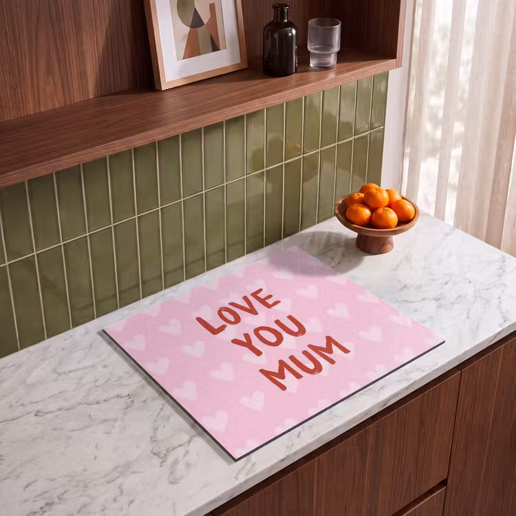 Inductie beschermer - Love - Quote - Moeder - Rood — 4