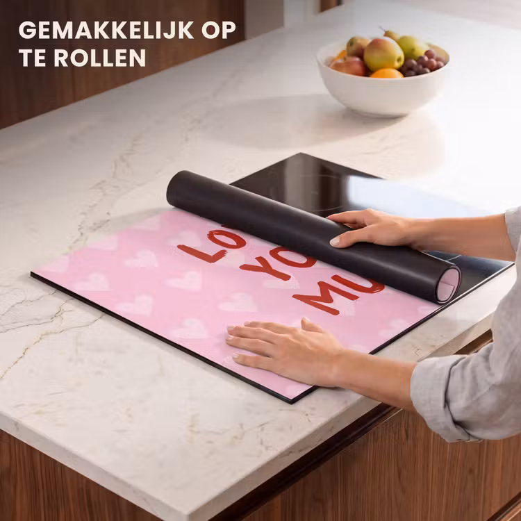 Inductie beschermer - Love - Quote - Moeder - Rood — 7