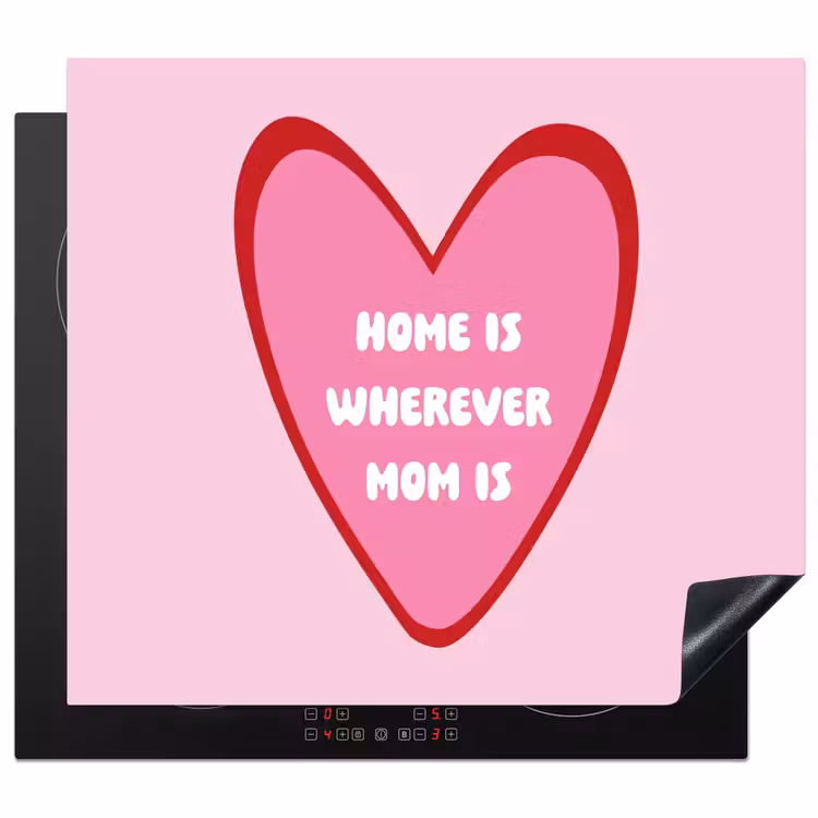 Inductie beschermer - Quote - Moeder - Roze — 1