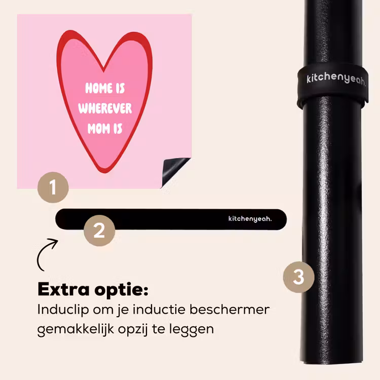 Inductie beschermer - Quote - Moeder - Roze — 8